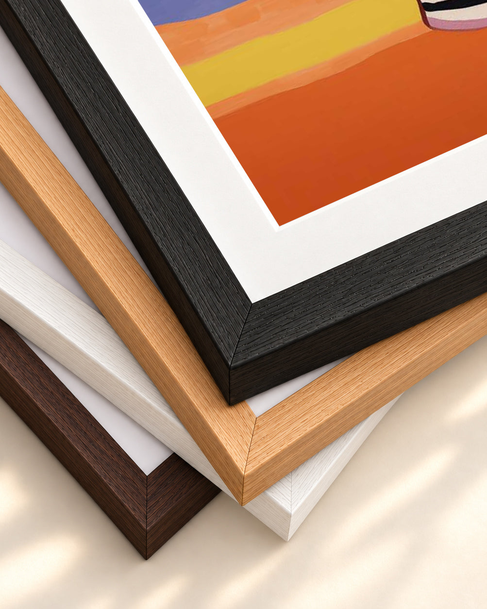 An Elaborate Bouquet Art Print — framed print corner with 5 cm mount and bevel
