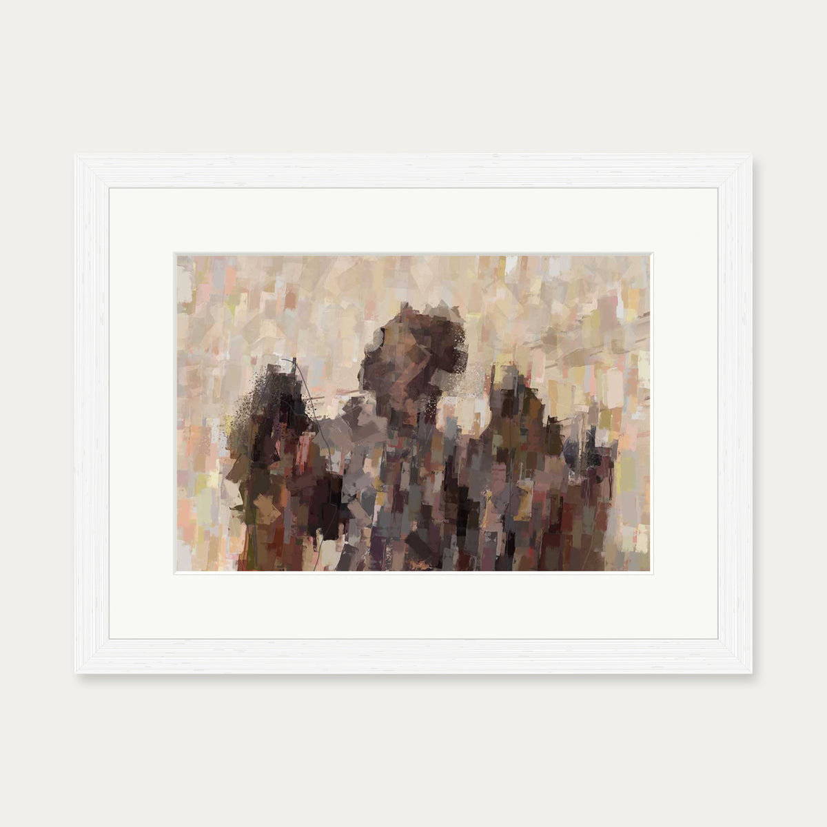 Angels Of Paris Art Print — 30 x 40 cm — White Frame