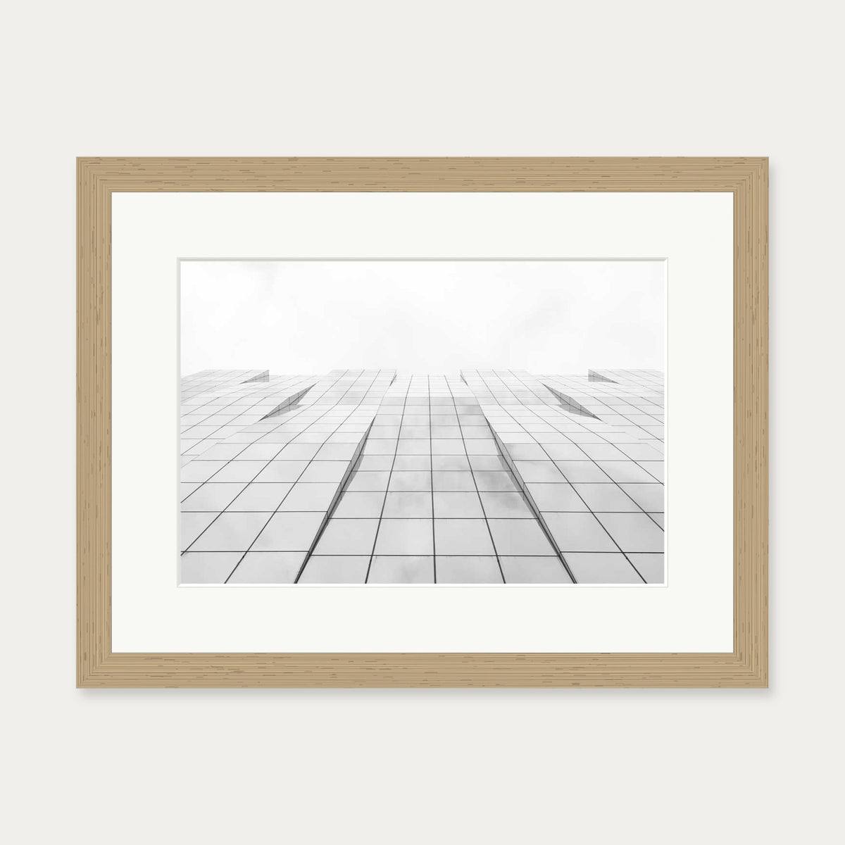 Architectural Geometry II Wall Art Print — 30 x 40 cm — Oak Frame