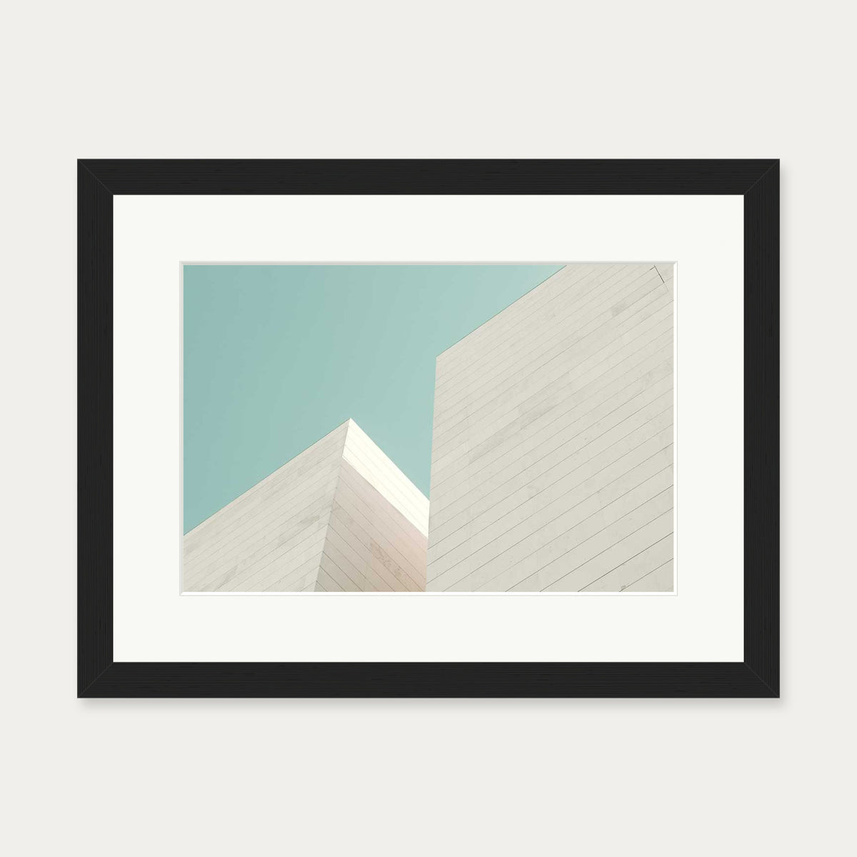 Architectural Geometry Wall Art Print — 30 x 40 cm — Black Frame
