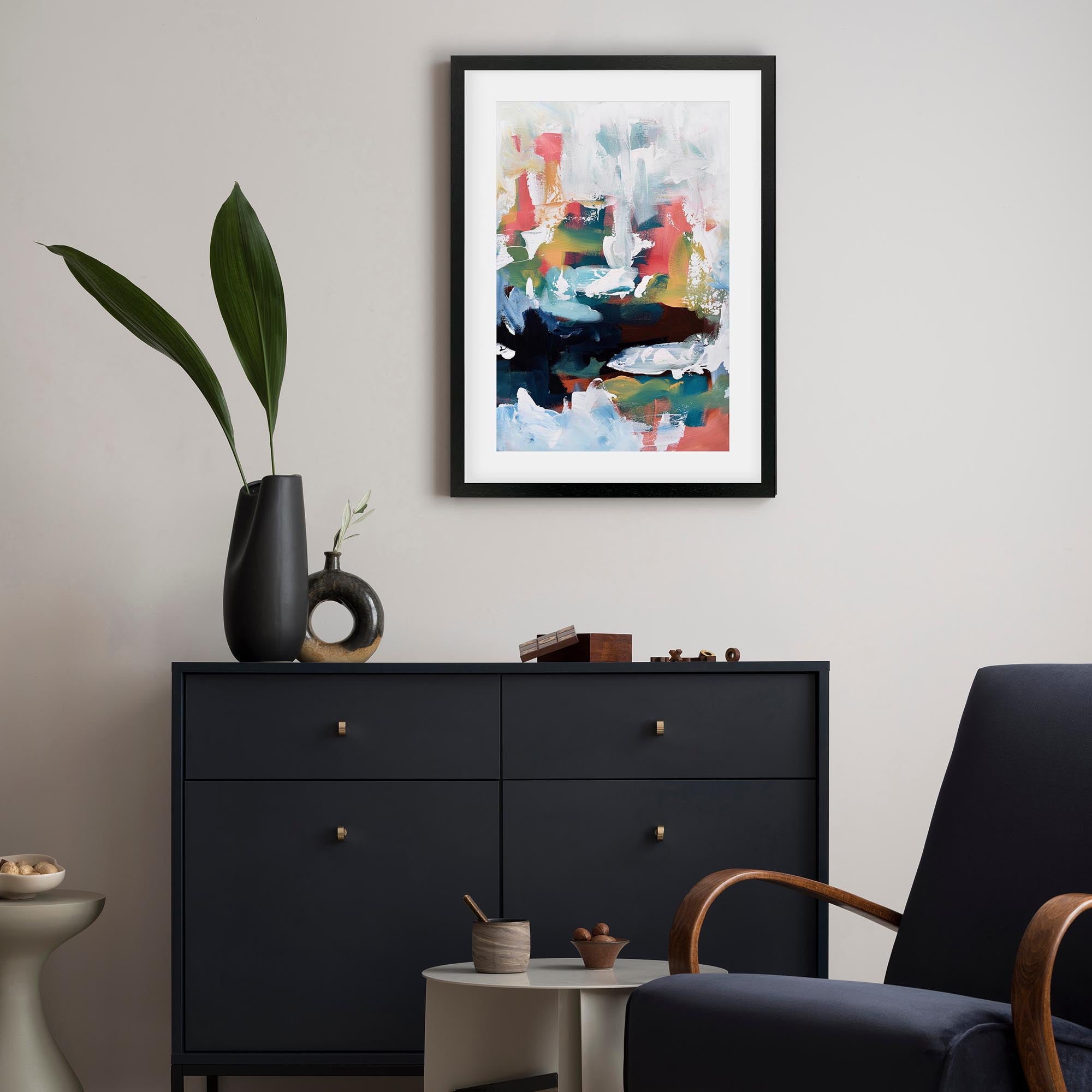 Abstract 190 Framed Art