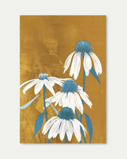 Golden Flowers Wall Art