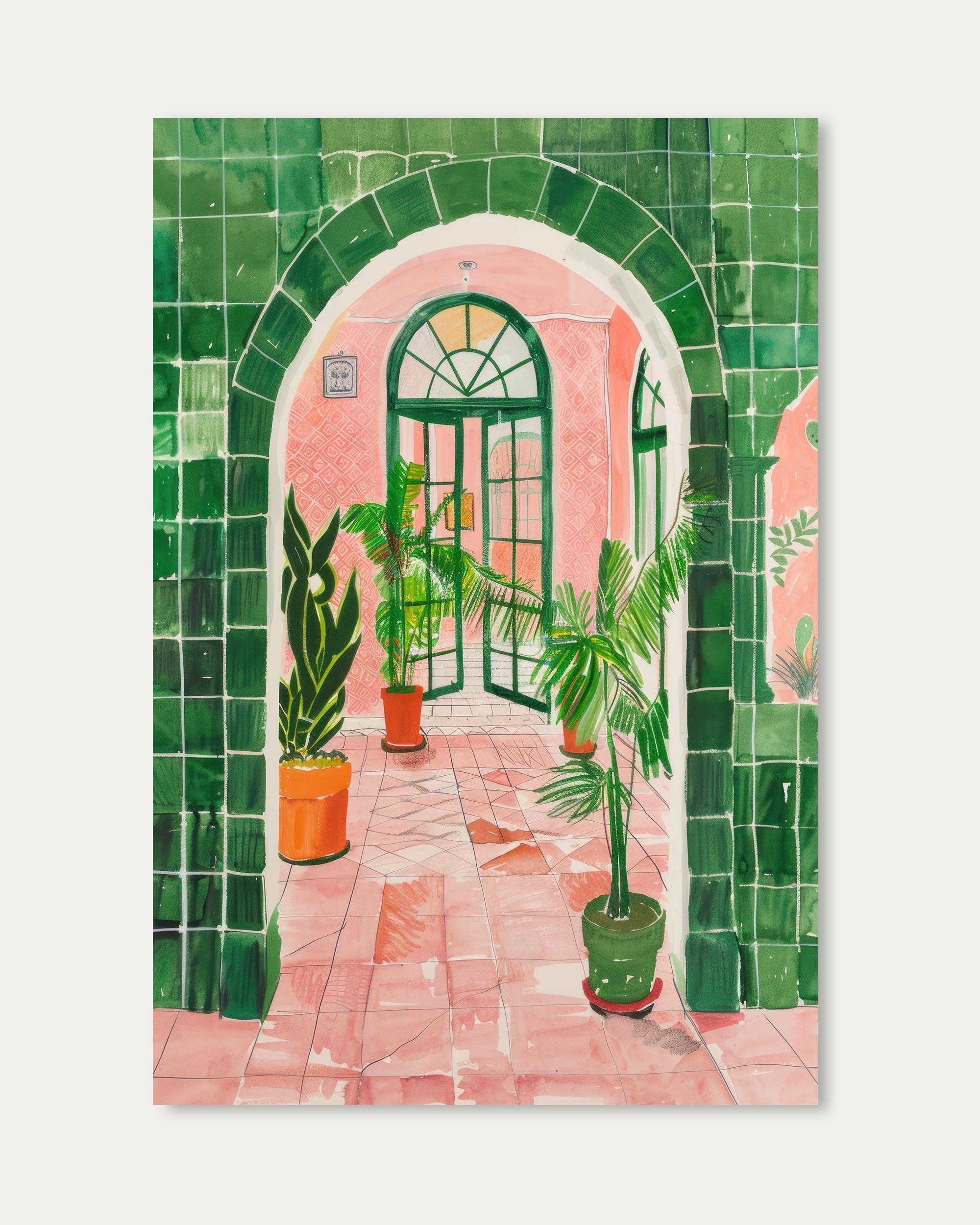 Tropical Resort Art Print