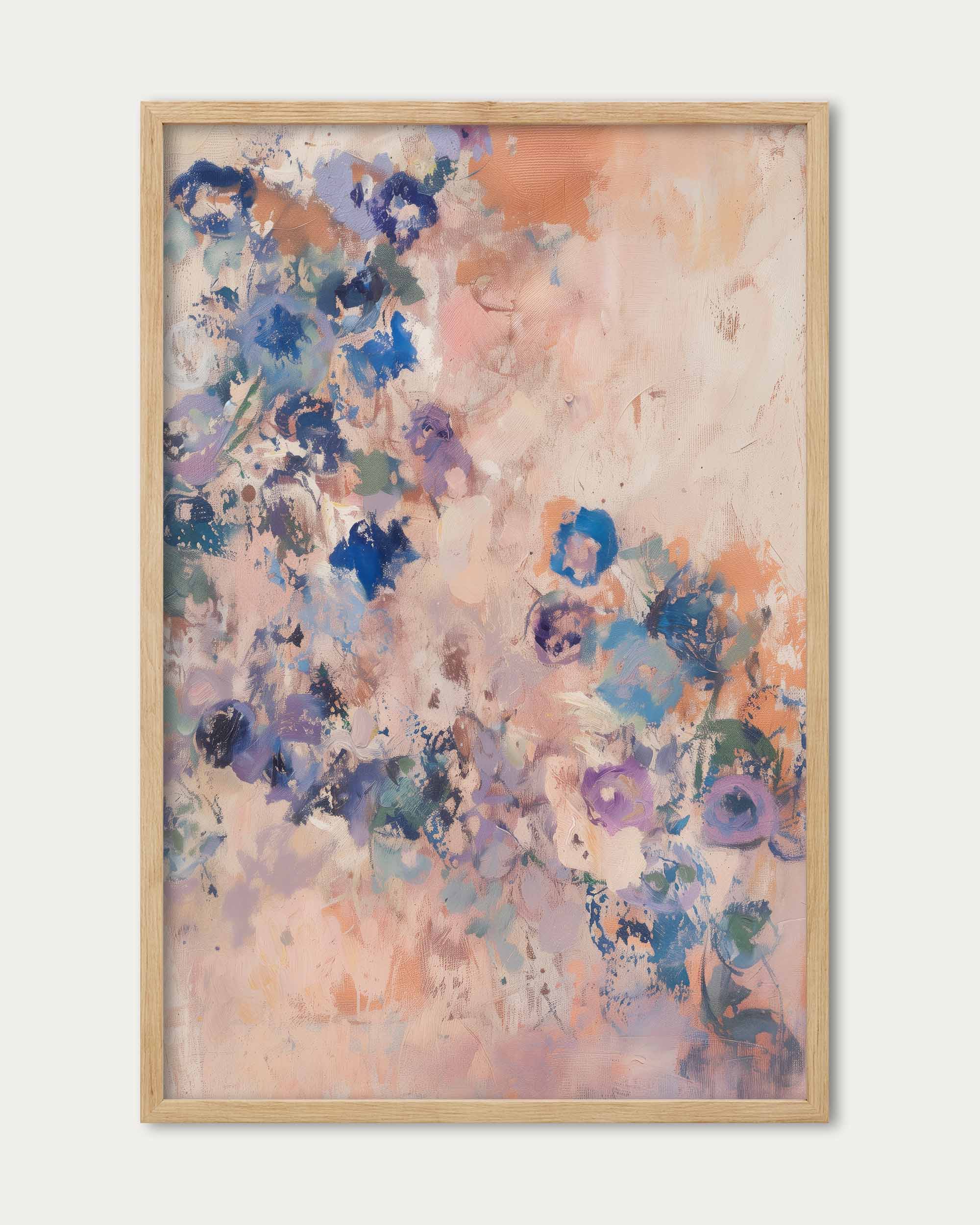 Abstract Flowers Art Print