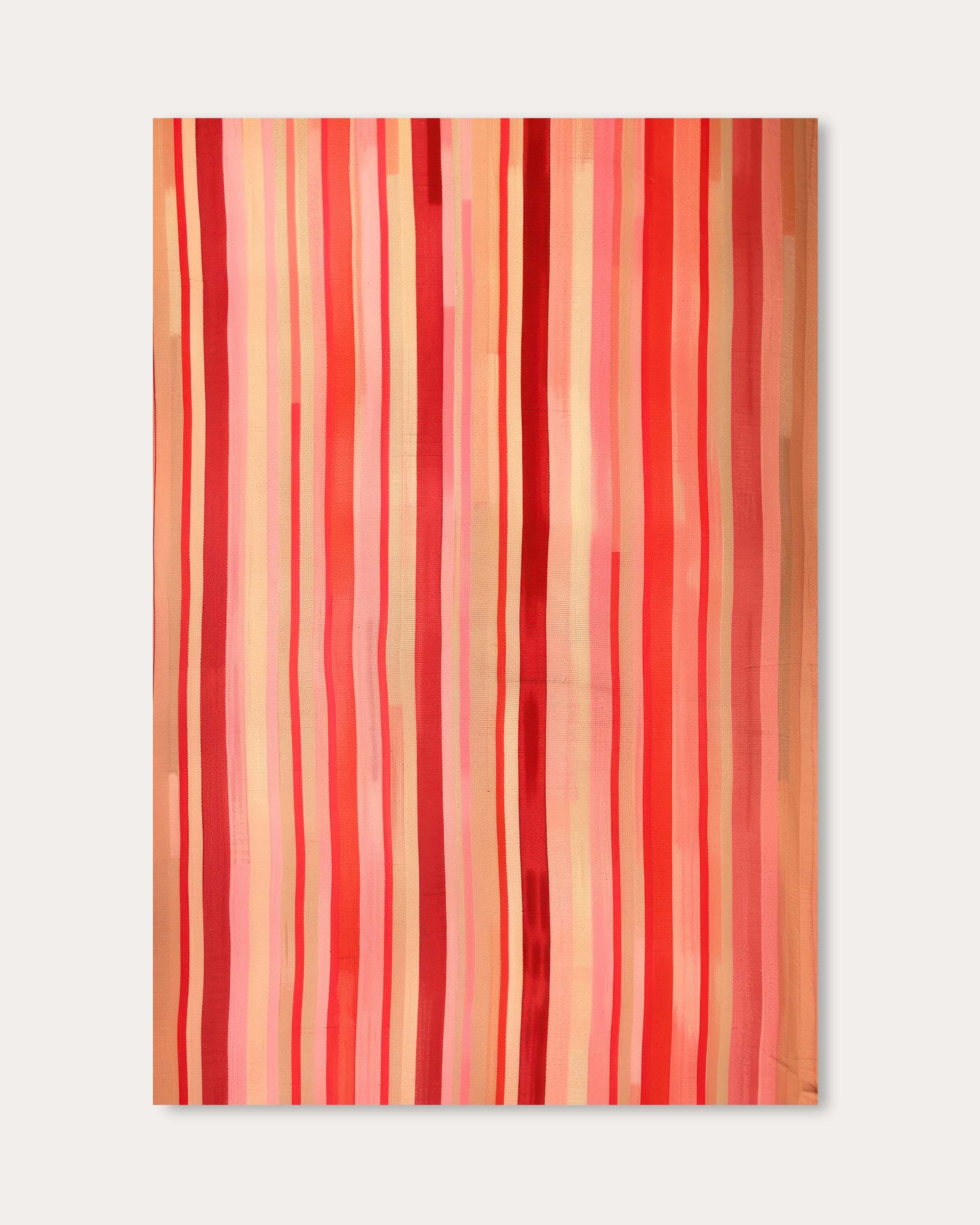 Red Stripes Wall Art