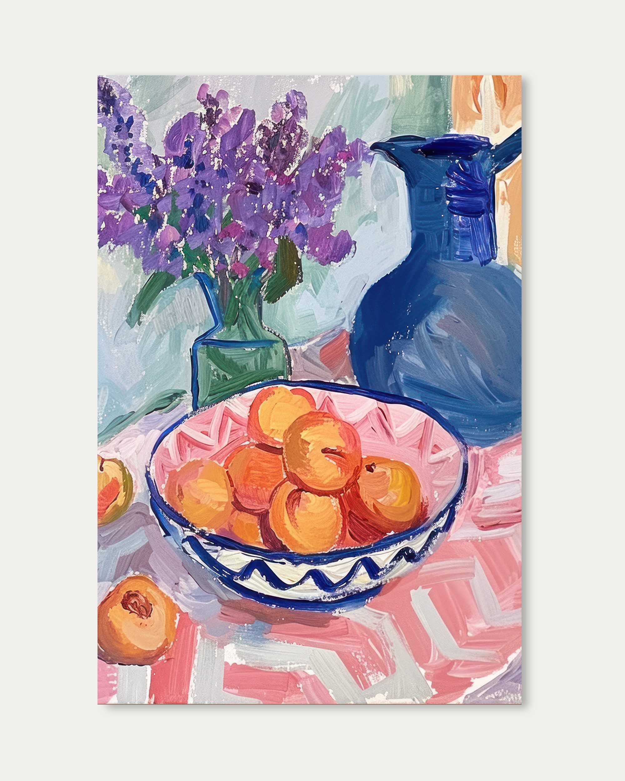 Peach Still Life Wall Art