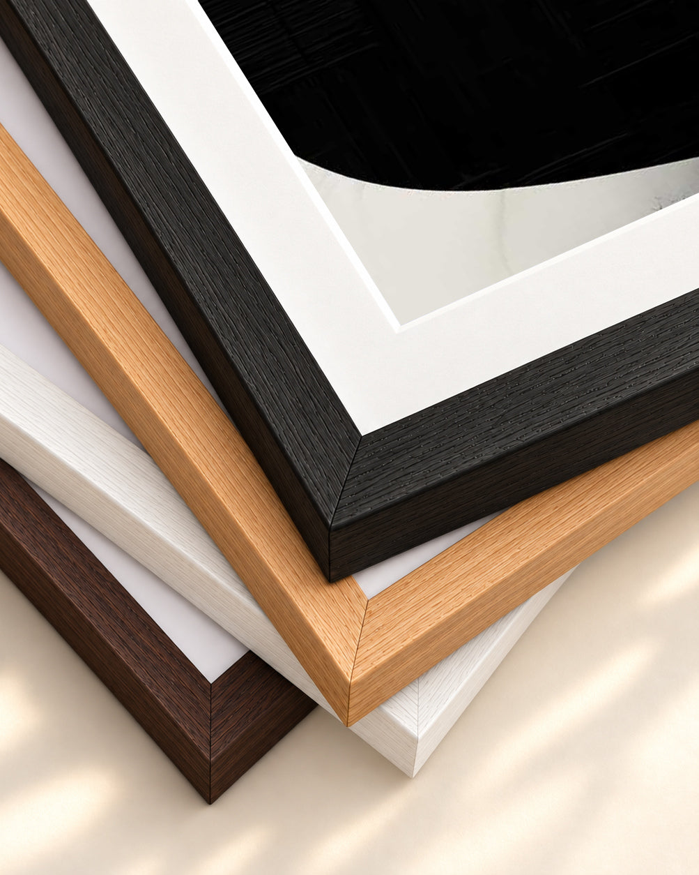 Balancing Expression Art Print — framed print corner with 5 cm mount and bevel