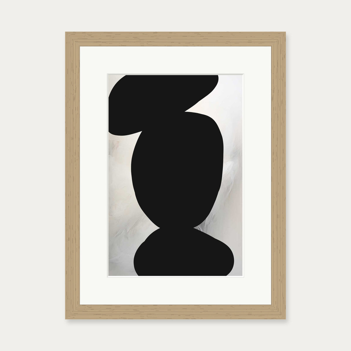 Balancing Expression II Art Print — 30 x 40 cm — Oak Frame