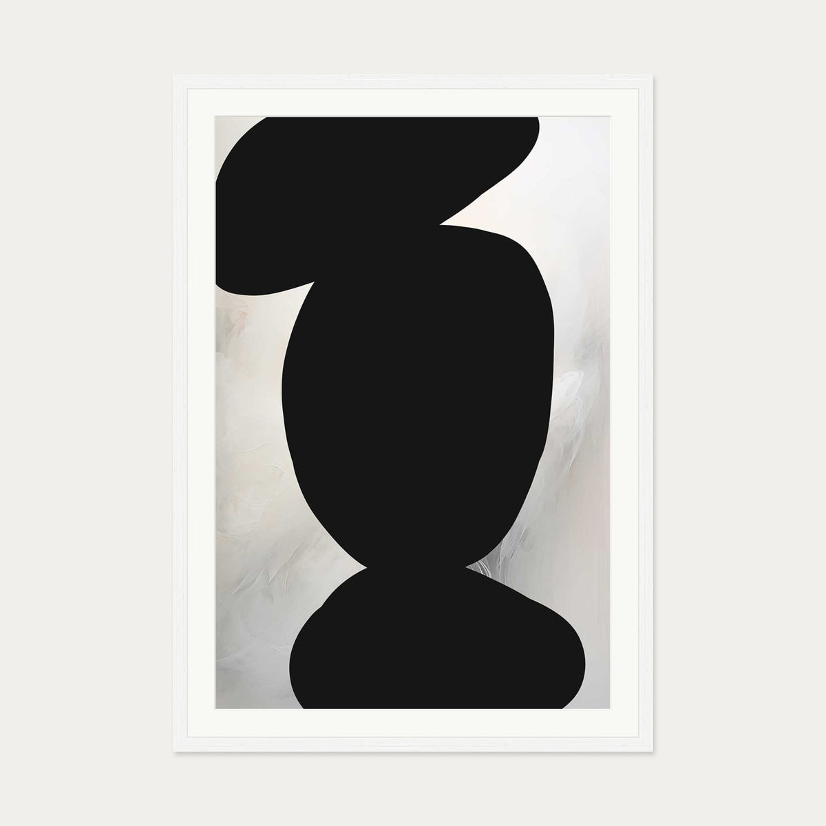 Balancing Expression II Art Print — 70 x 100 cm — White Frame