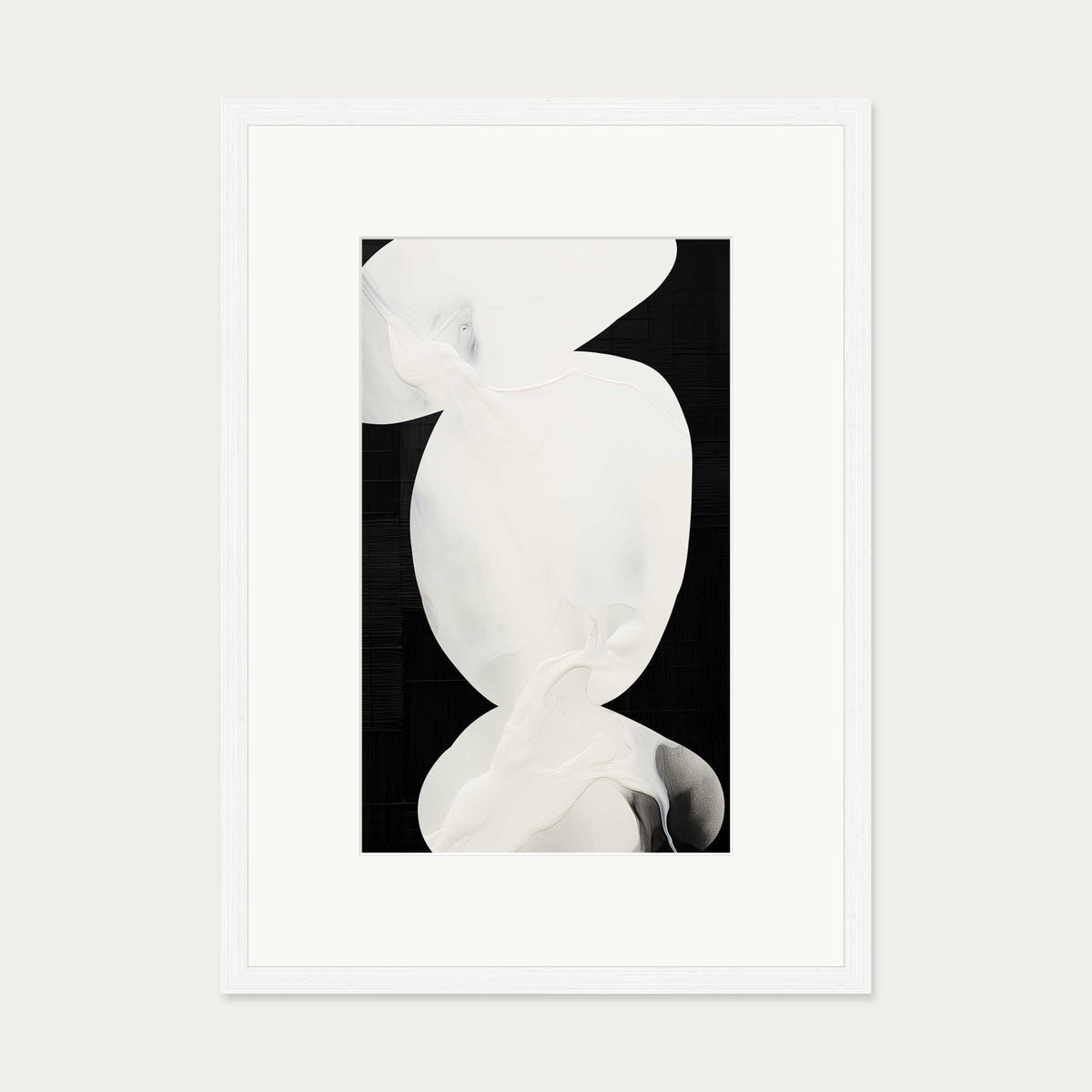Balancing Time Art Print — 50 x 70 cm — White Frame