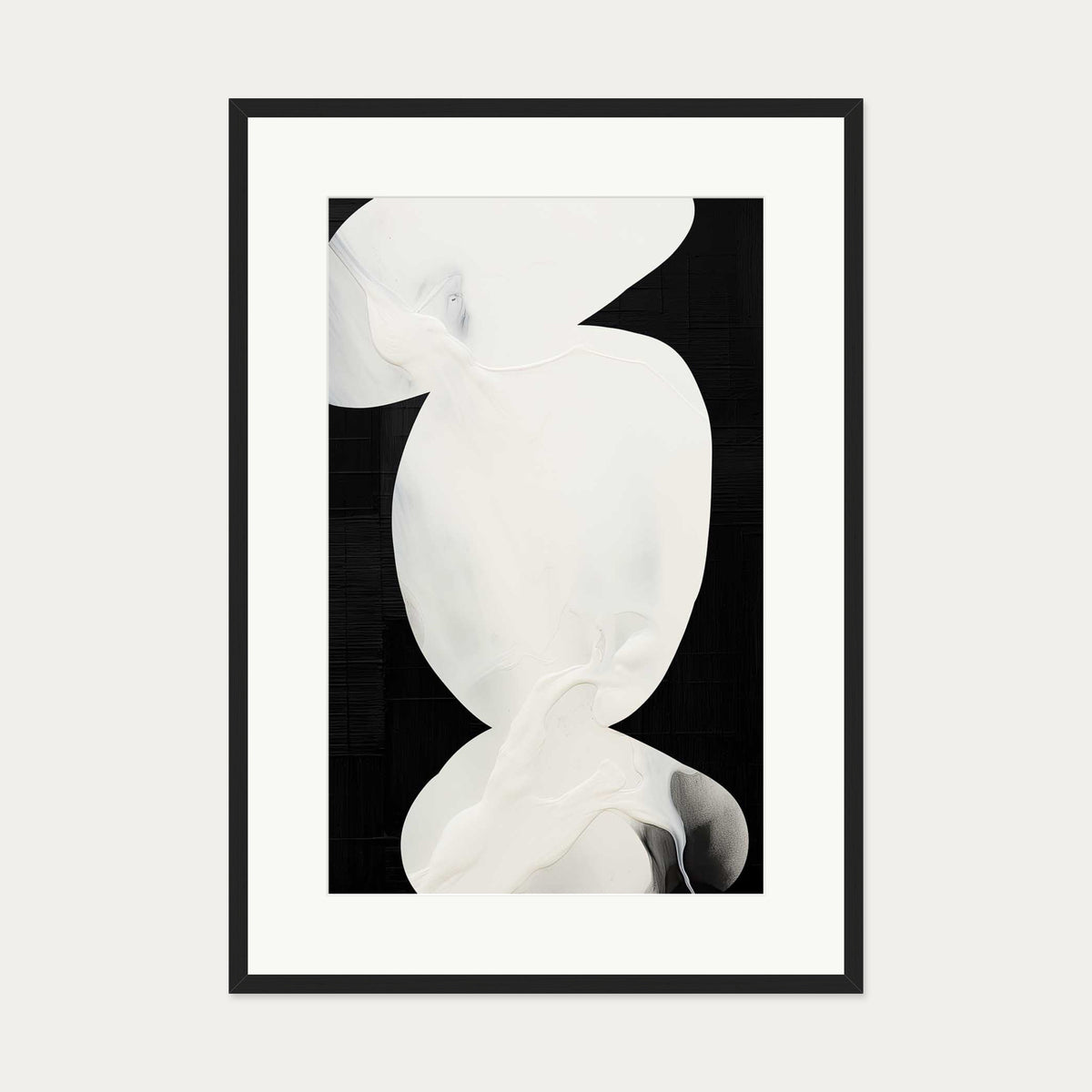 Balancing Time Art Print — 70 x 100 cm — Black Frame