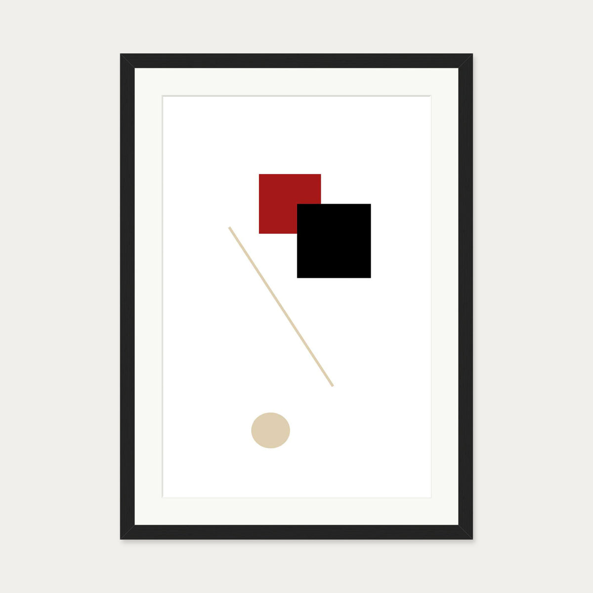 Ball Games Art Print — 50 x 70 cm — Black Frame