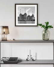 Battersea Power Station Monochrome Art Print