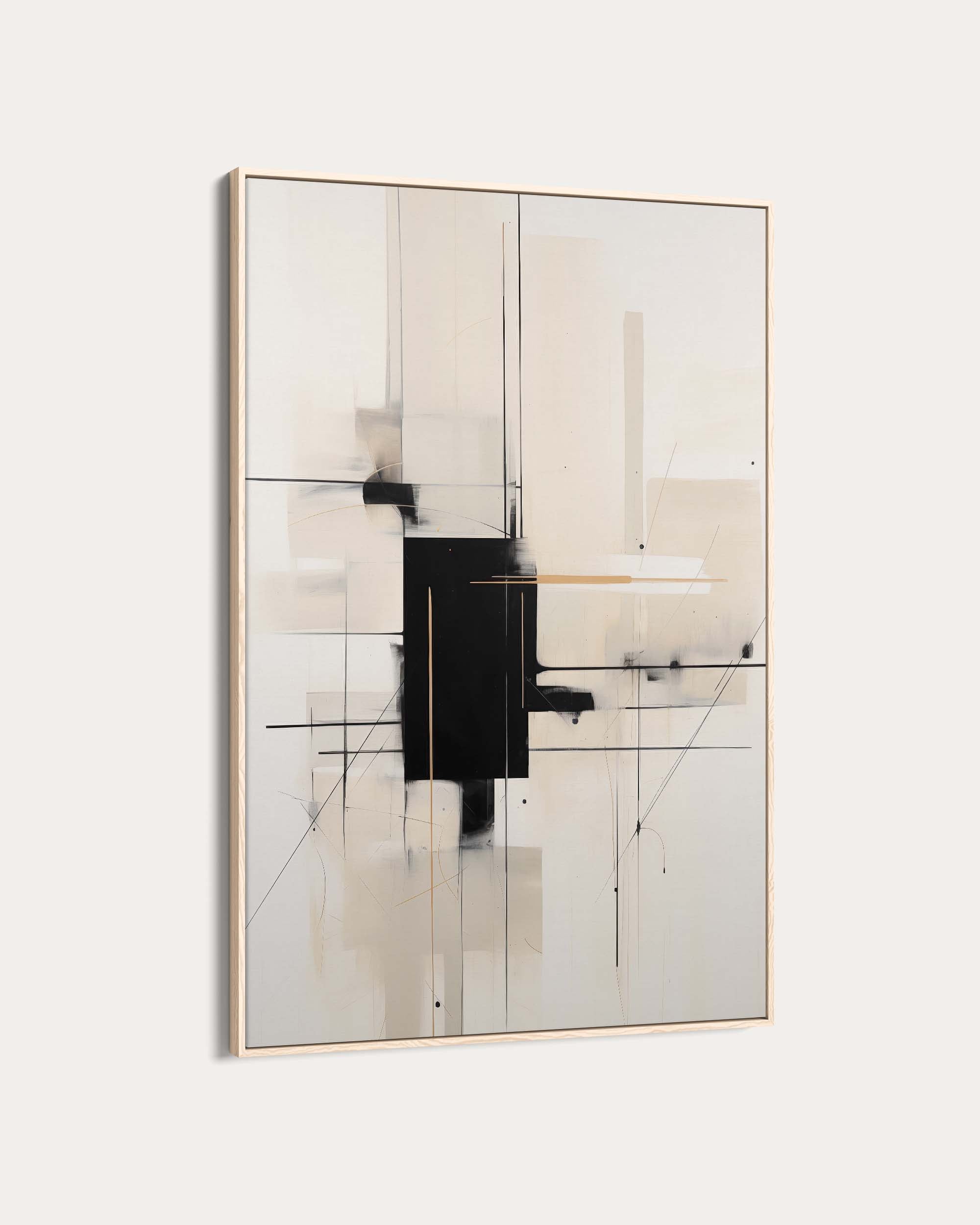 Geometric Beige Art Print