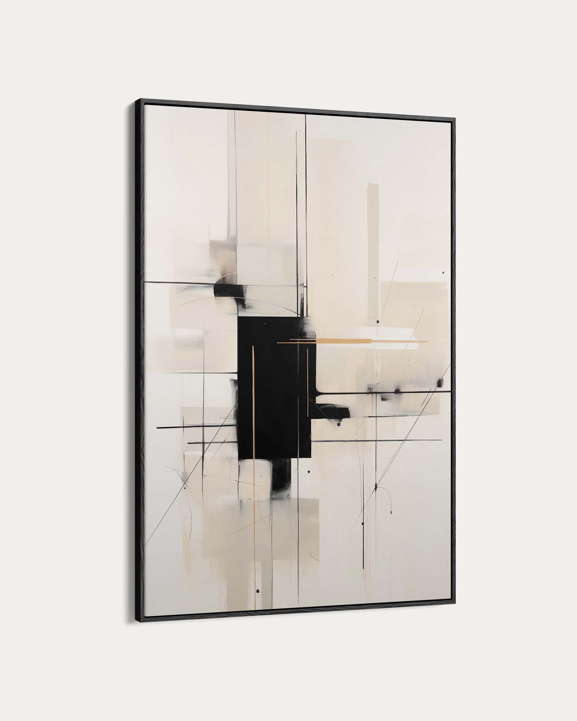 Geometric Beige Art Print