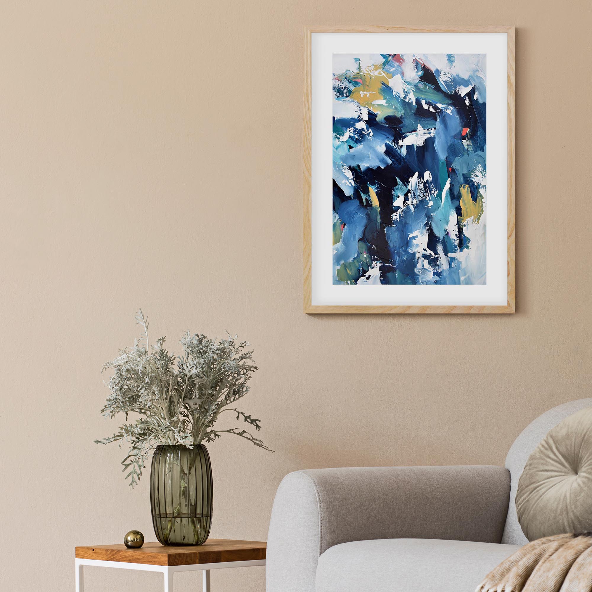 Abstract 203 Framed Art