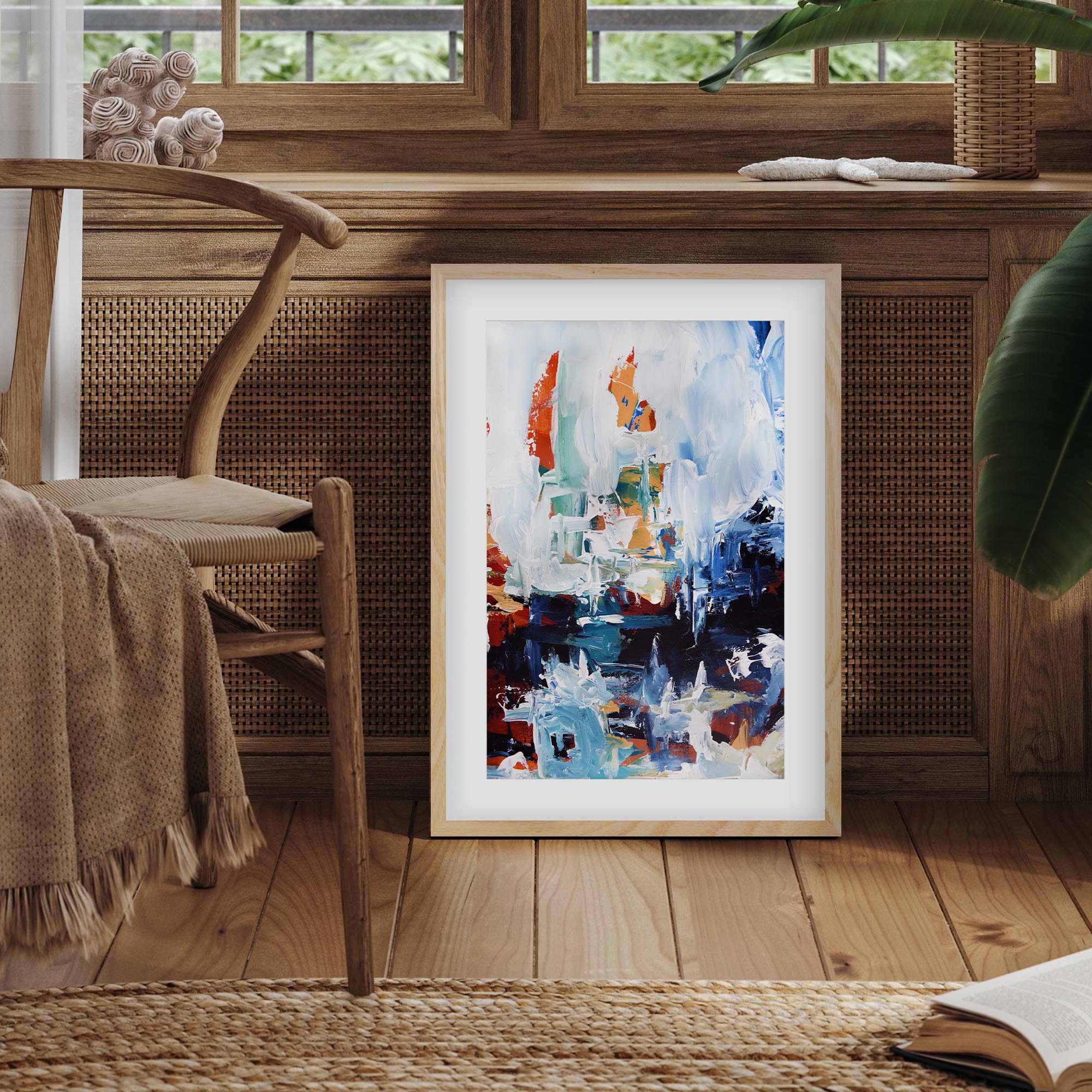 Abstract 165 Framed Art