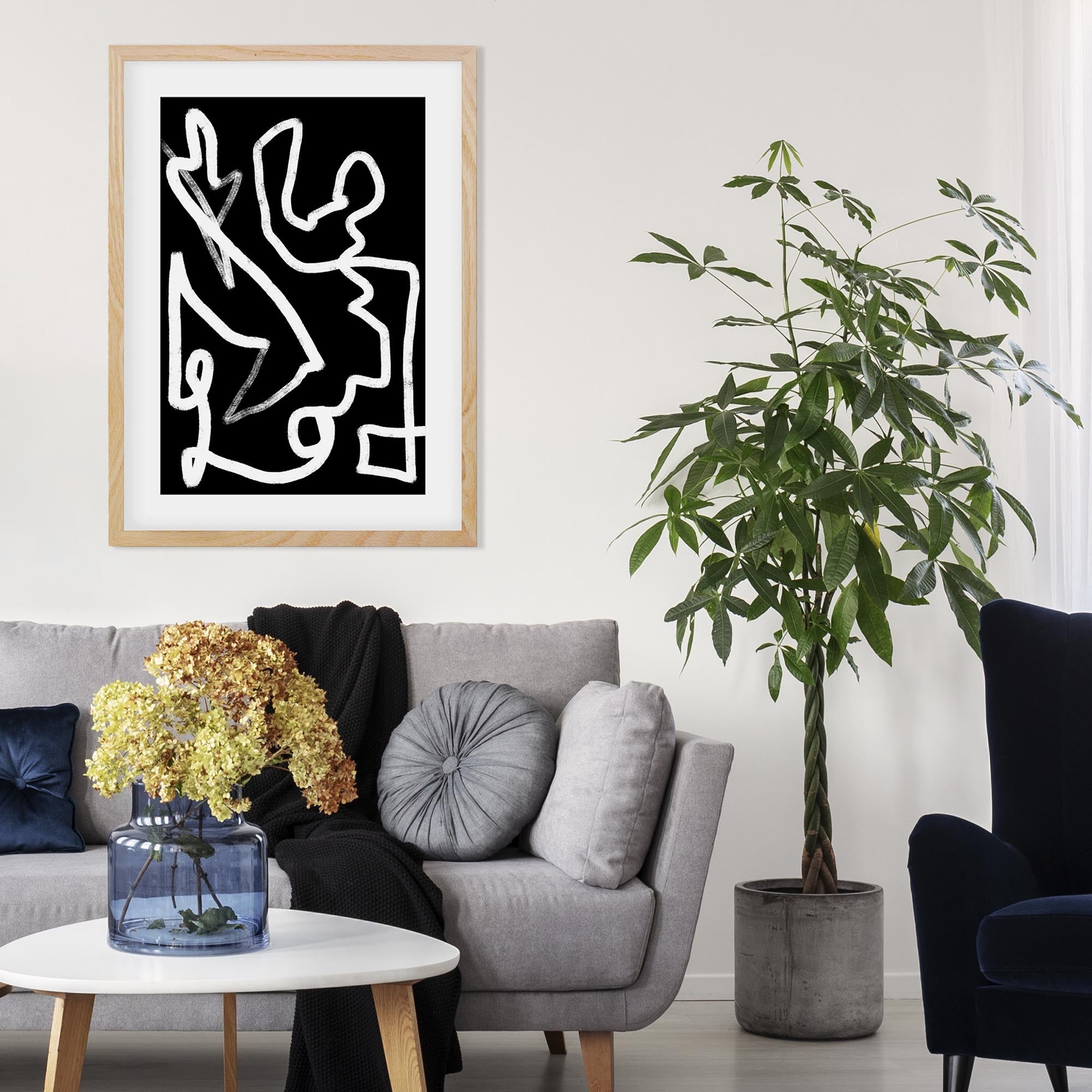 Lines In Movement Framed Art