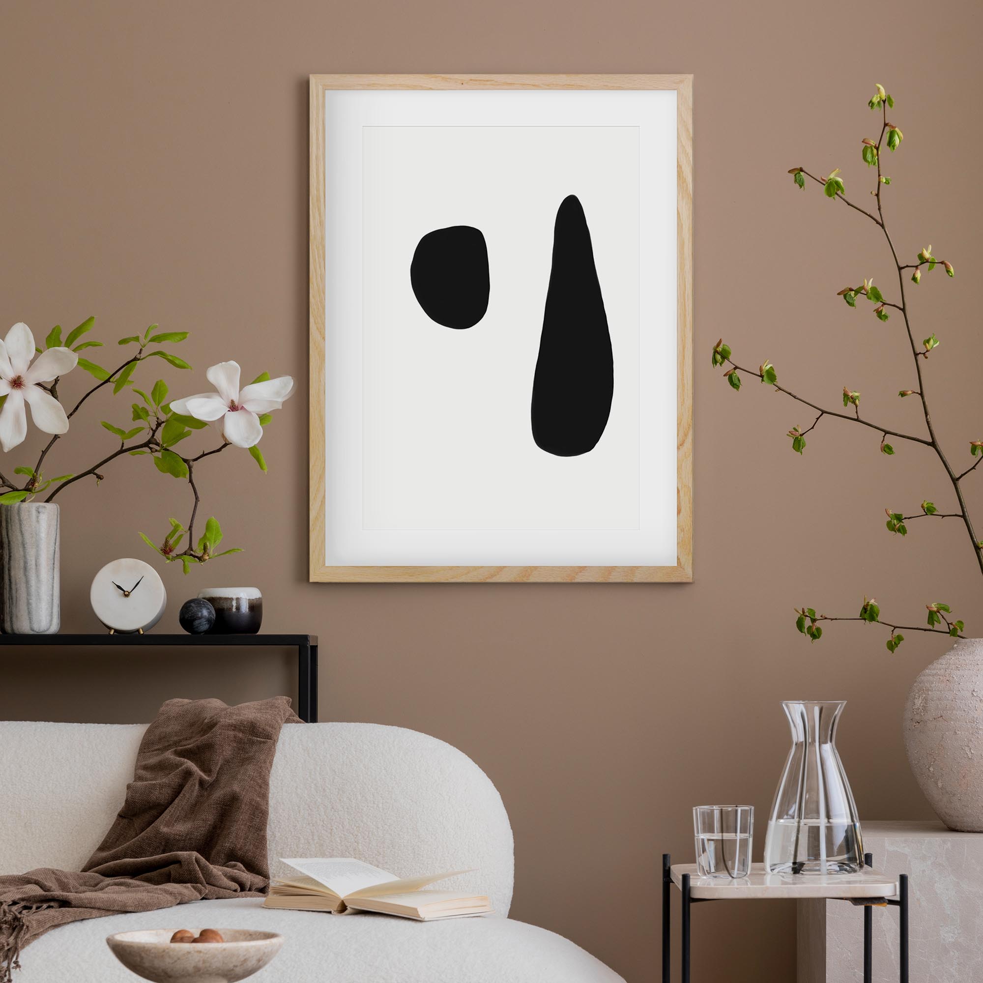 Black & White Composition Framed Art