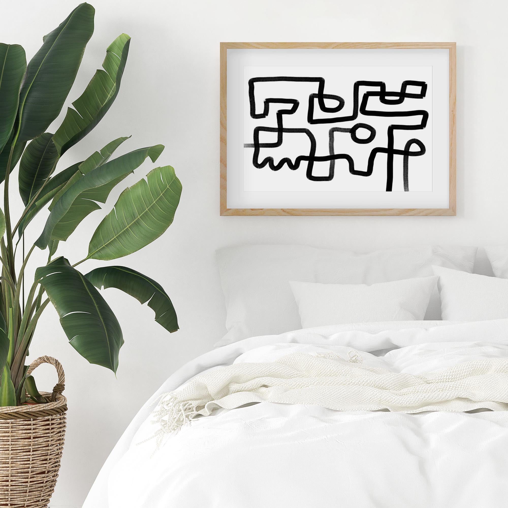 The Maze Abstract Framed Art