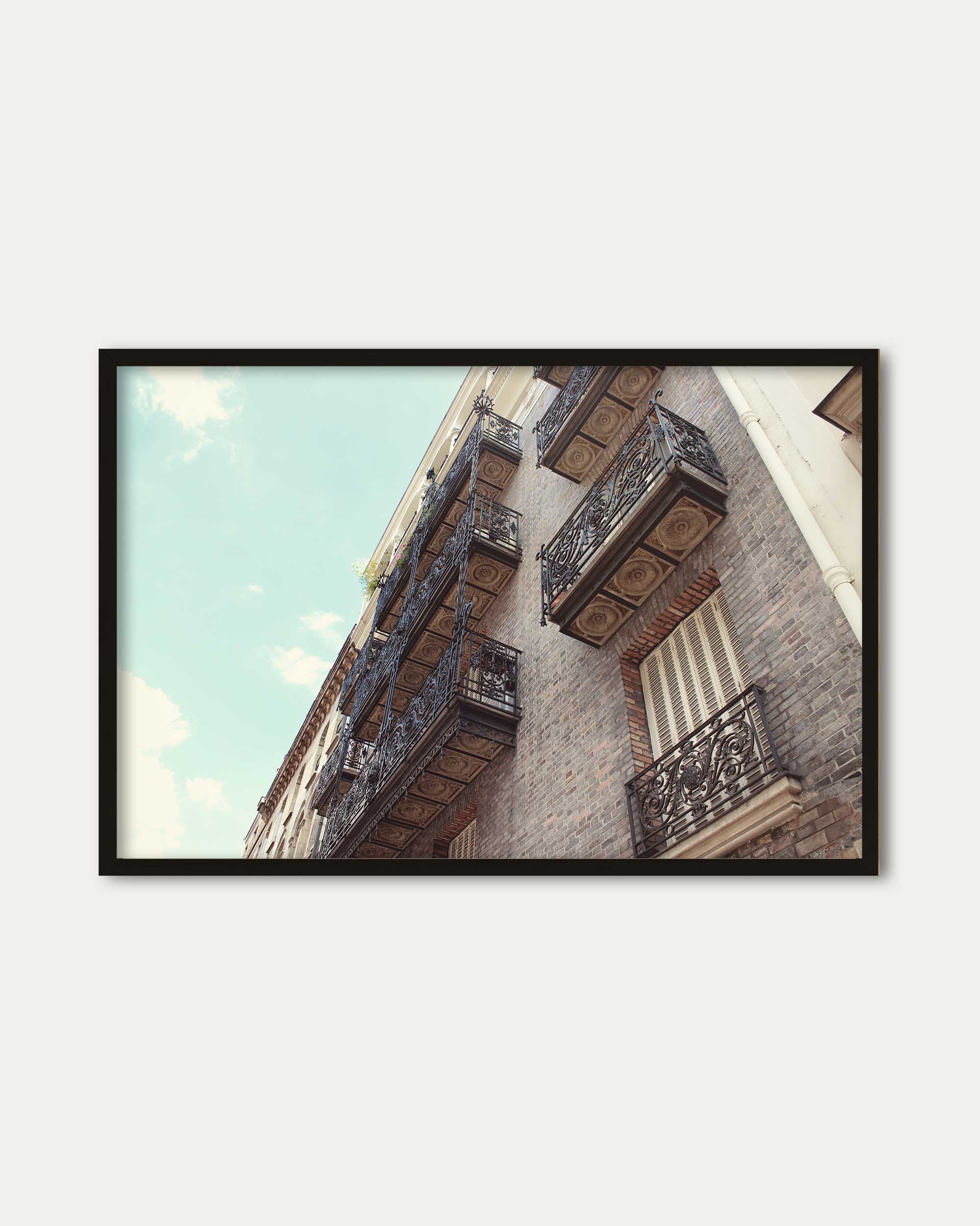 Paris Balconies II Art Poster