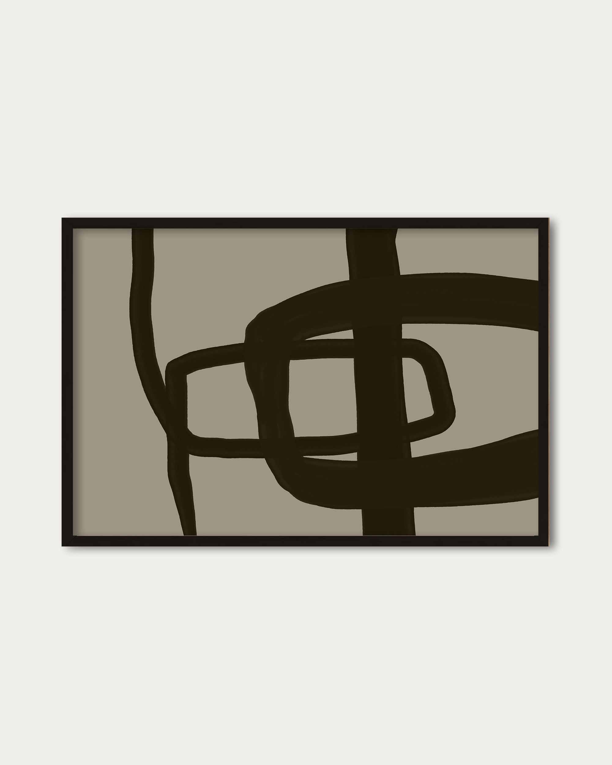 Brown Mono Tones II Art Print