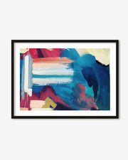Teal Abstract Wall Art Print
