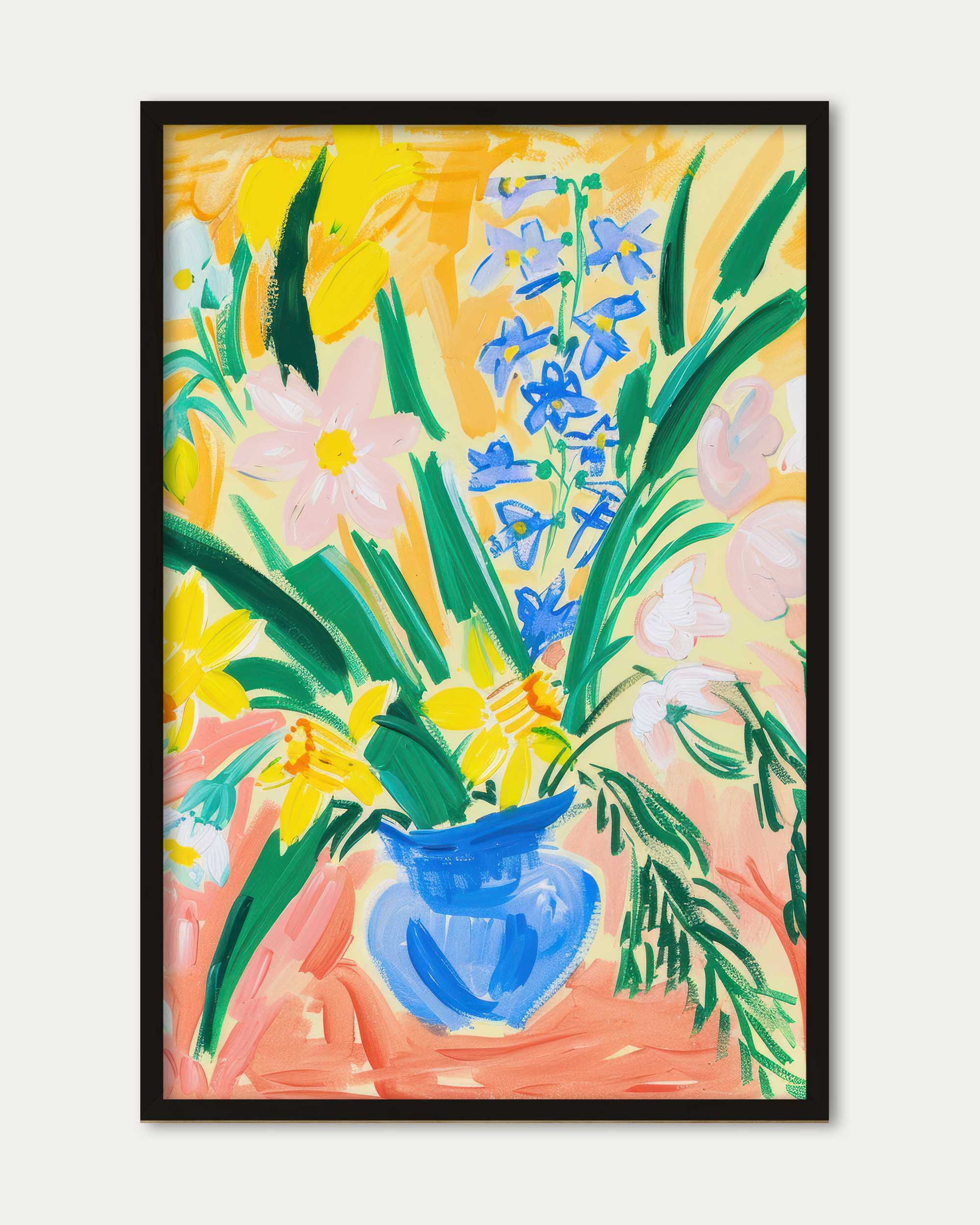 Abstract Flowers Wall Art