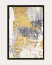 Gold & Grey Texture Wall Art Print