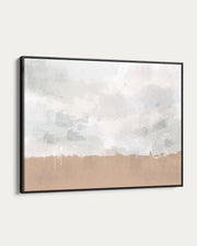 Framed abstract art with a gradient from light to dark on a white background