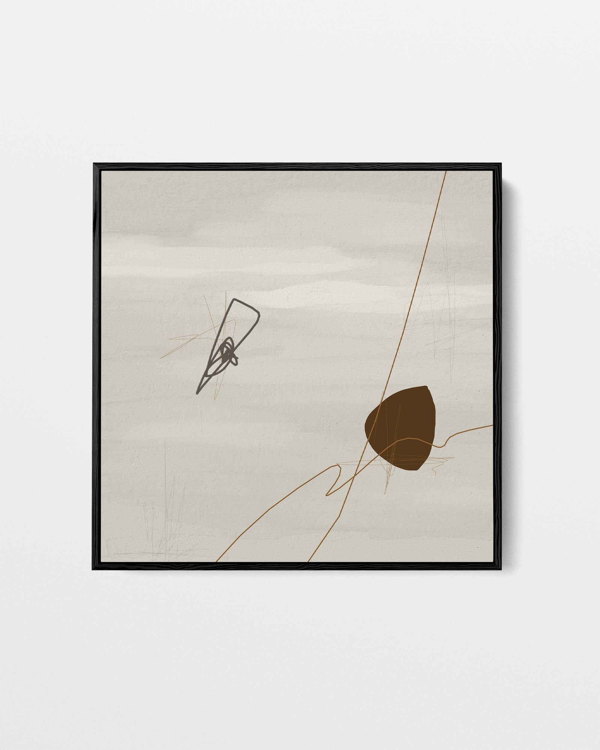 Grey Neutral Abstract Canvas Art