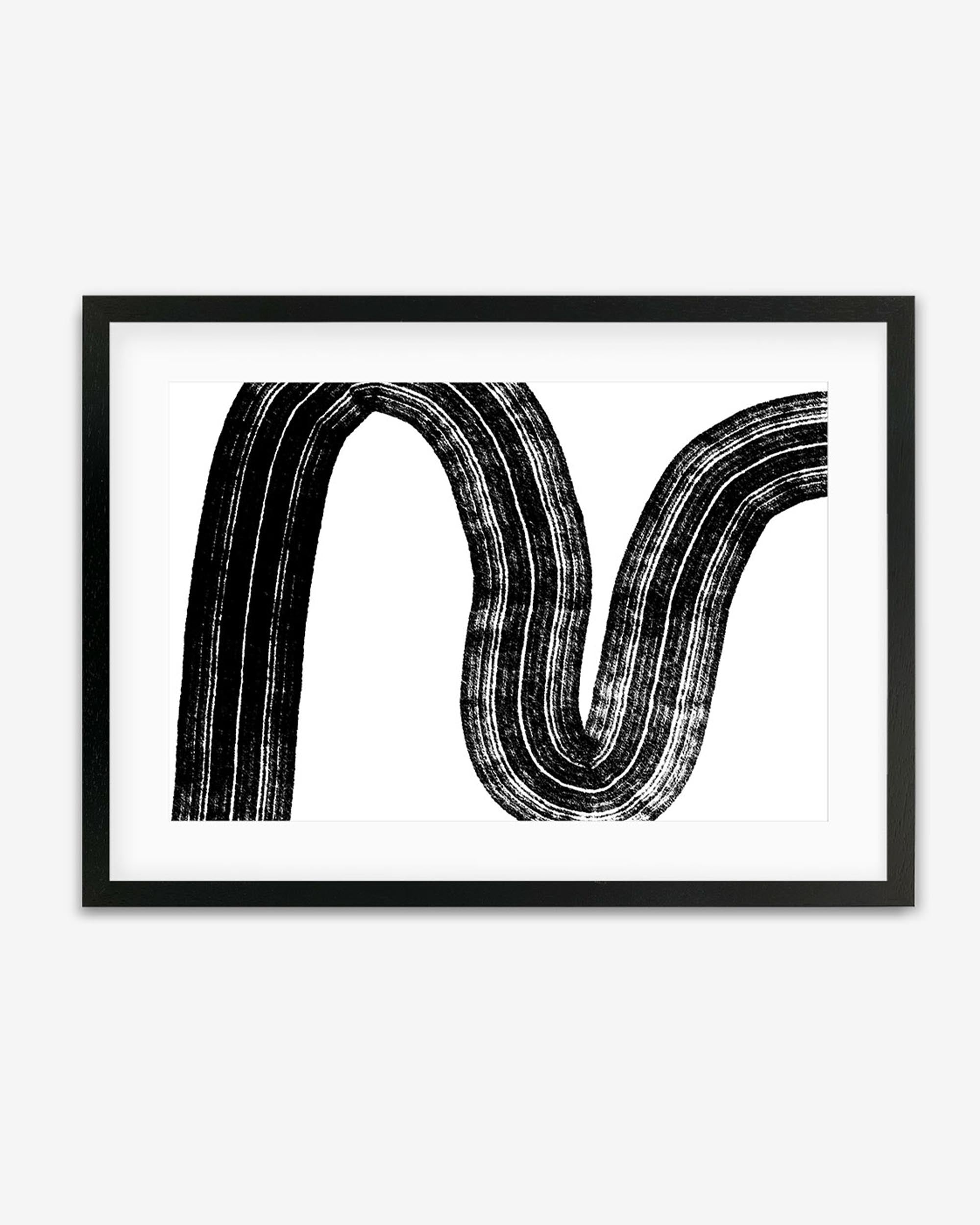 Brushed Line Framed Art