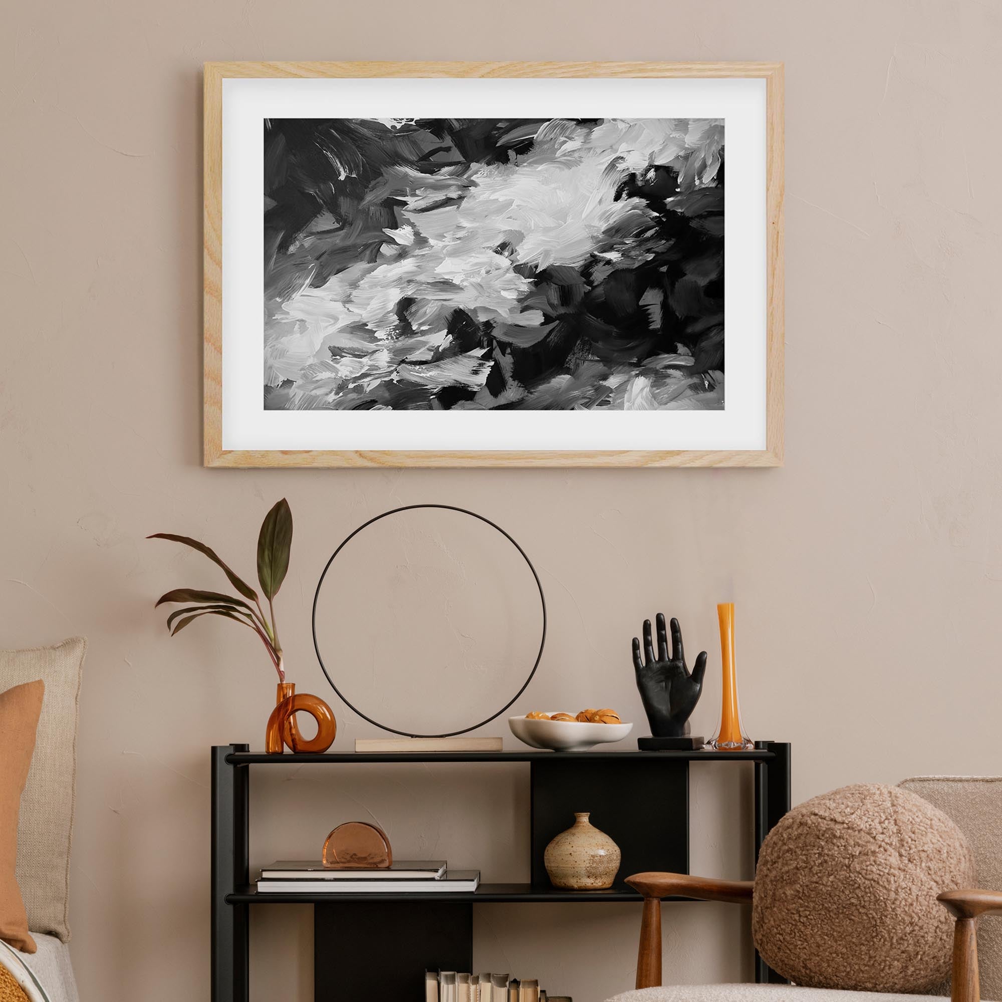 Abstract 463 Framed Art