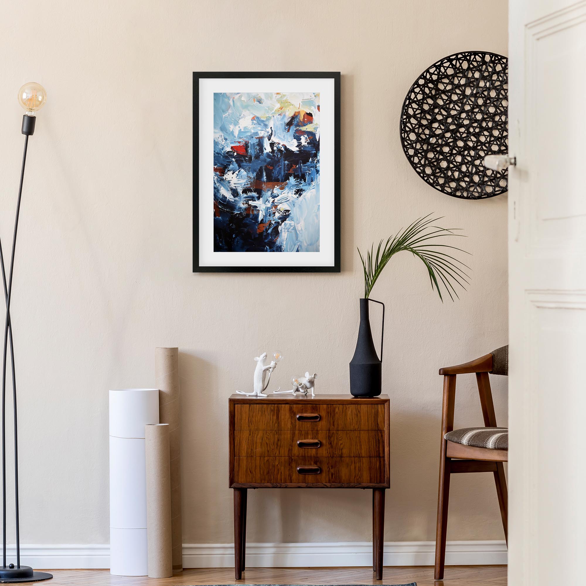 Abstract 162 Framed Art