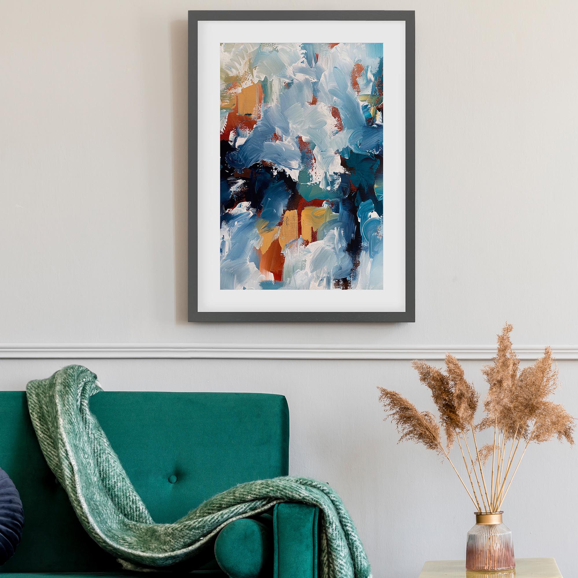 Abstract 484 Framed Art
