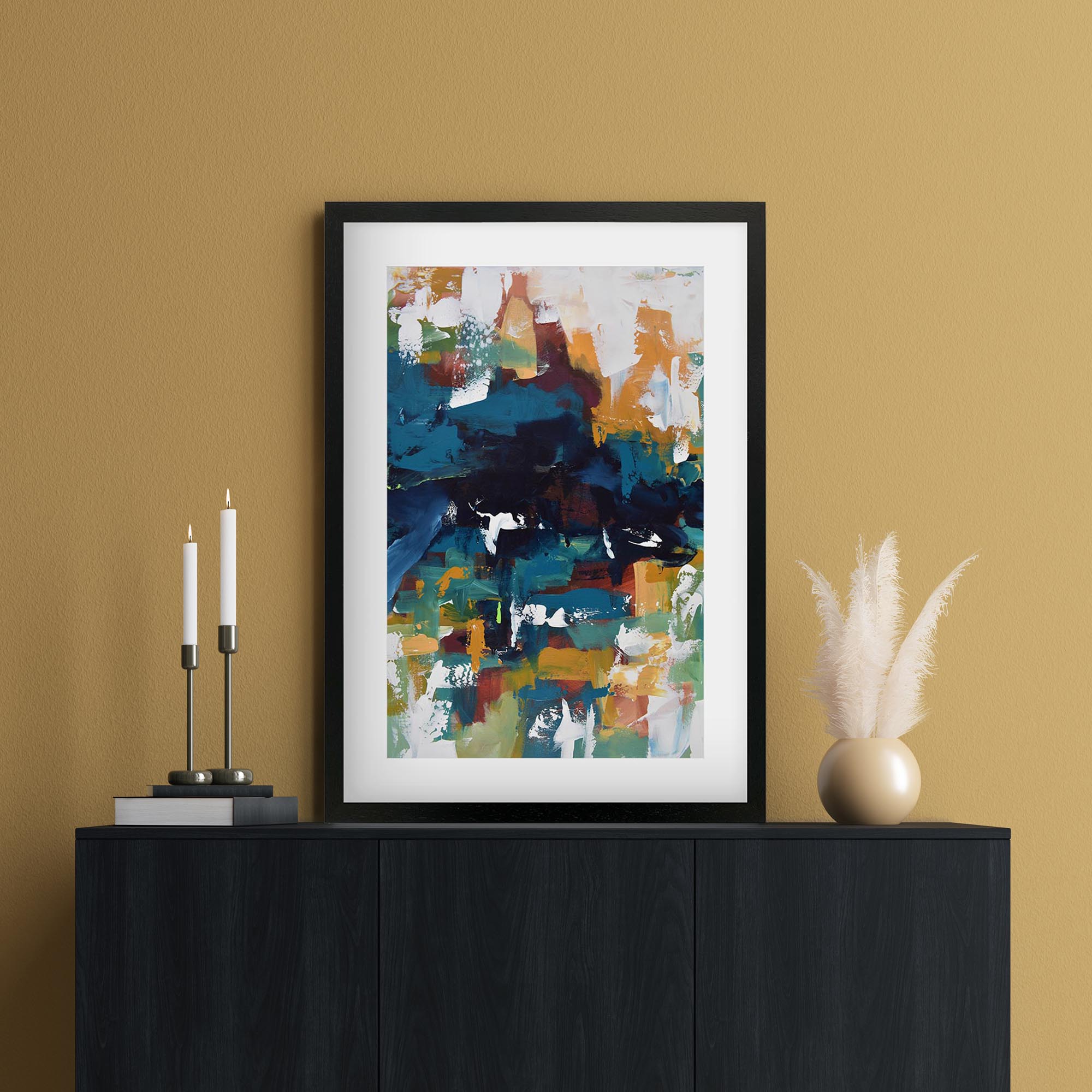 Abstract 373 Framed Art
