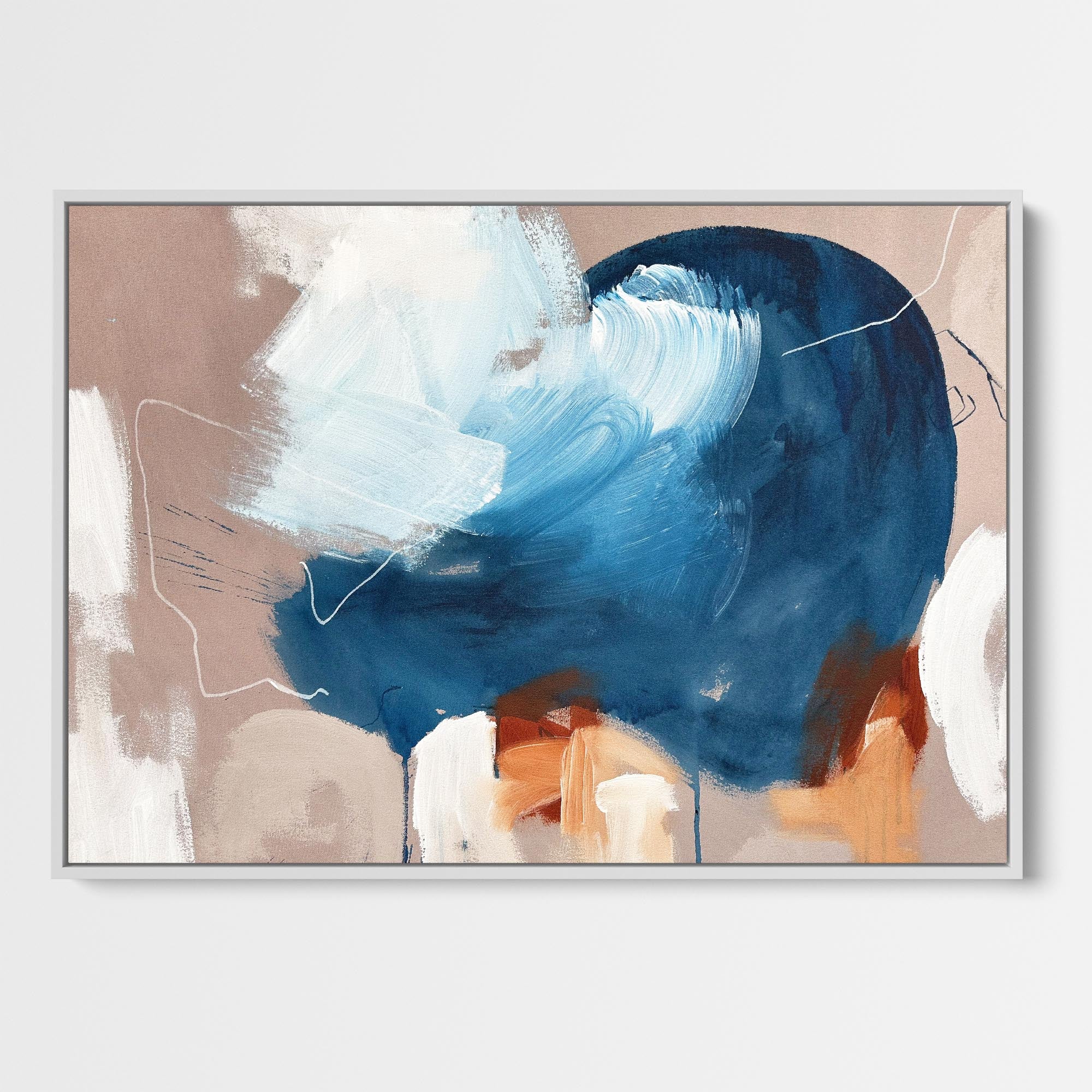 Home Run Framed Canvas-Abstract House