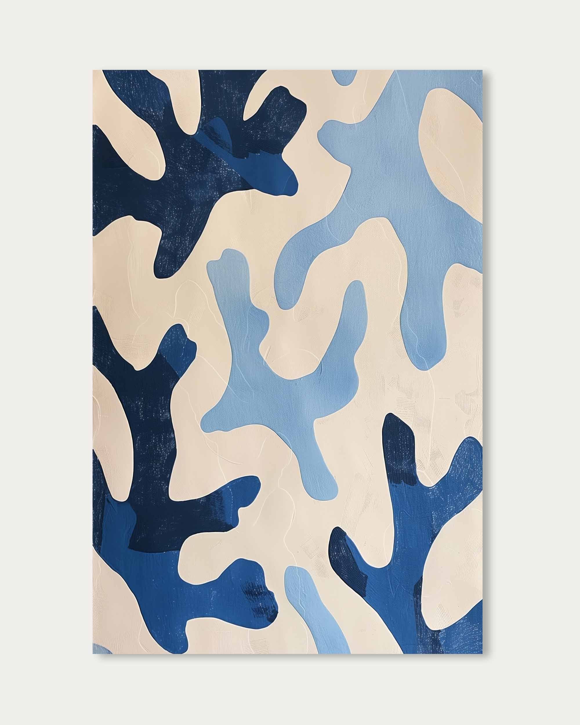 Blue Coral Wall Art Print