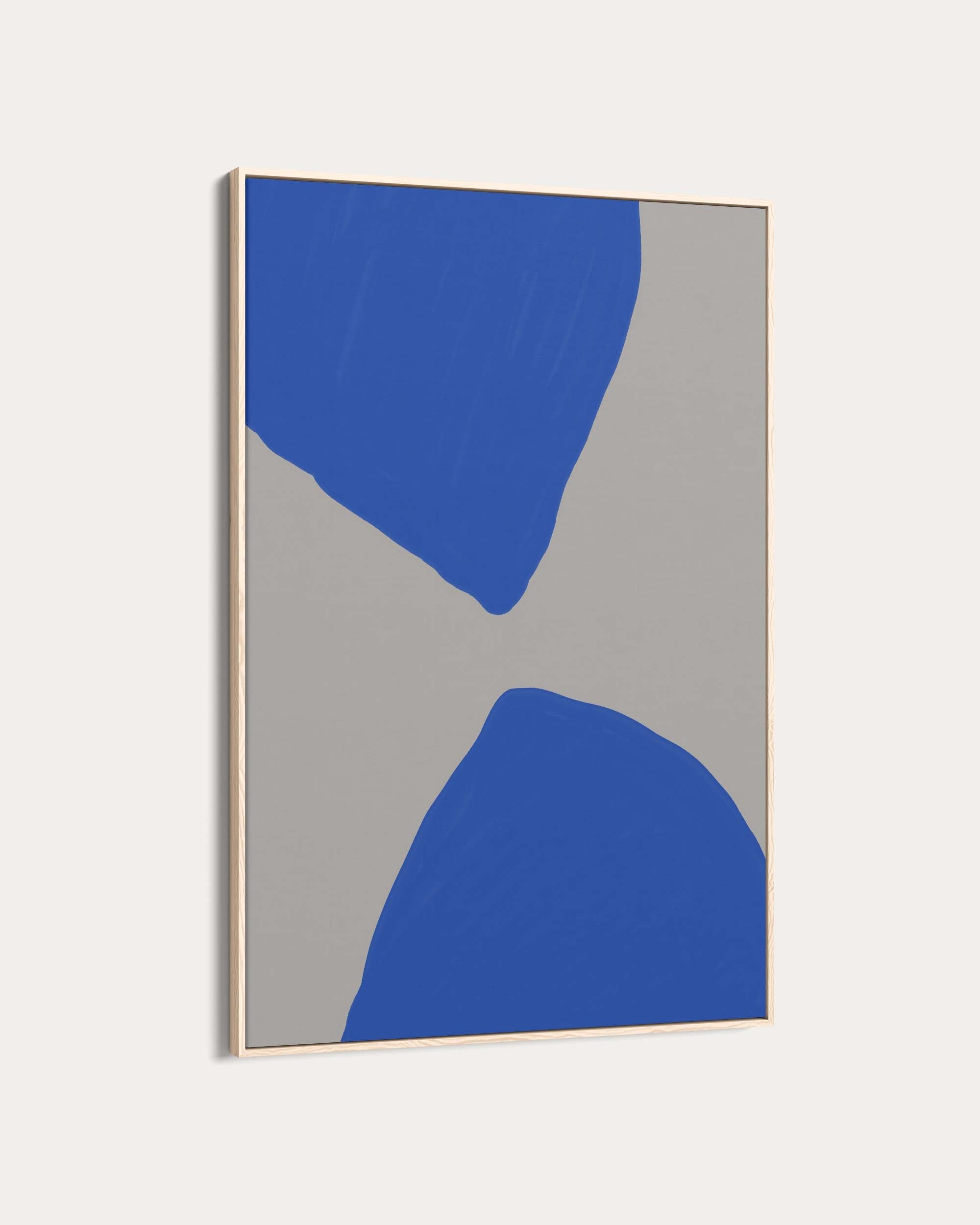Blue Shapes Wall Art Print