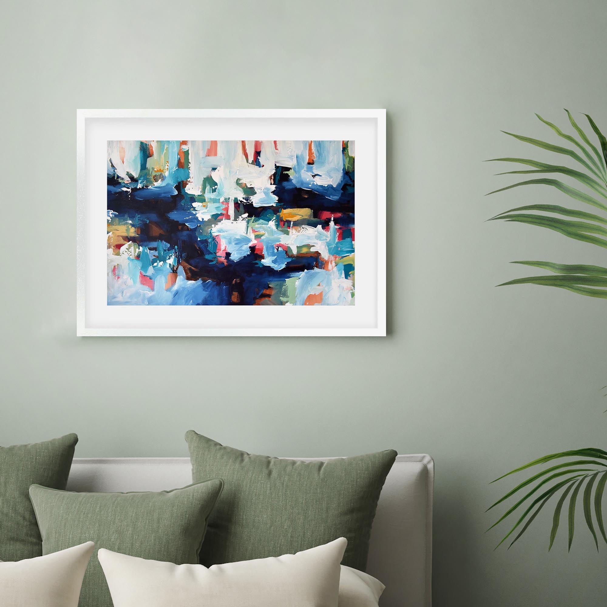 Abstract 345 Framed Art