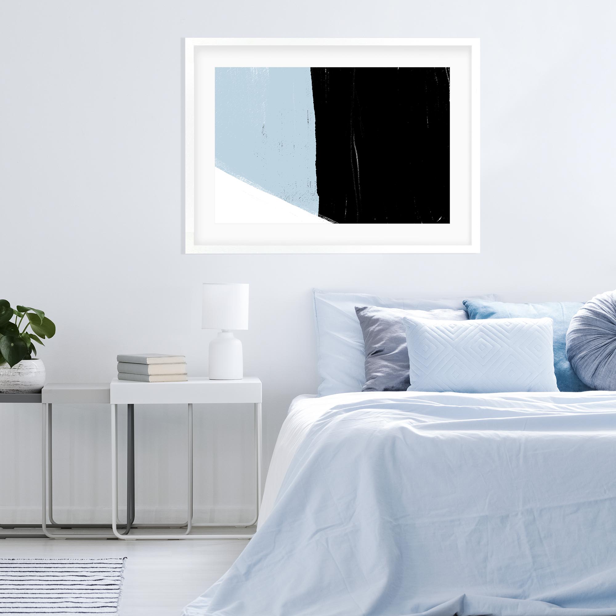 Bold Abstract Colour Block Framed Print