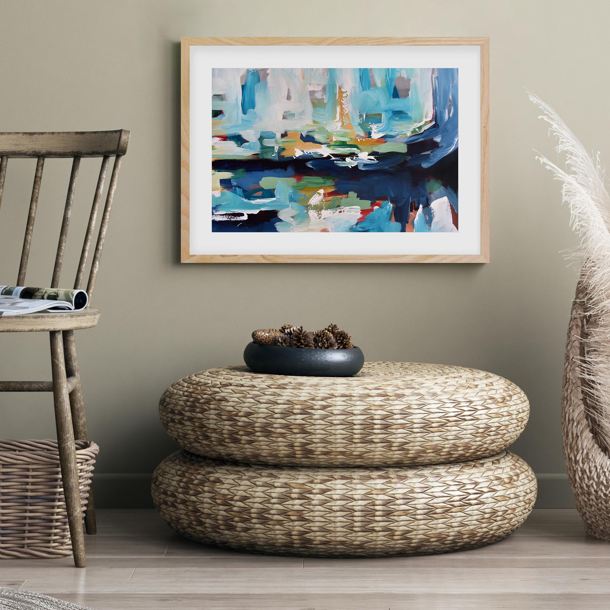 Abstract 357 Framed Art