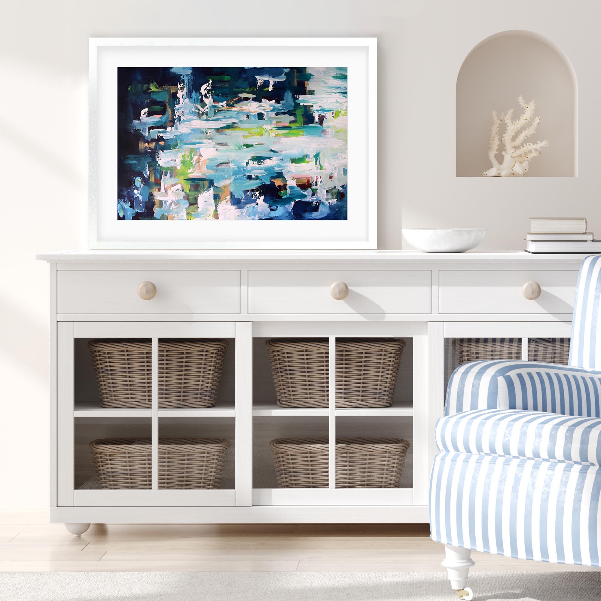 Abstract 395 Framed Art