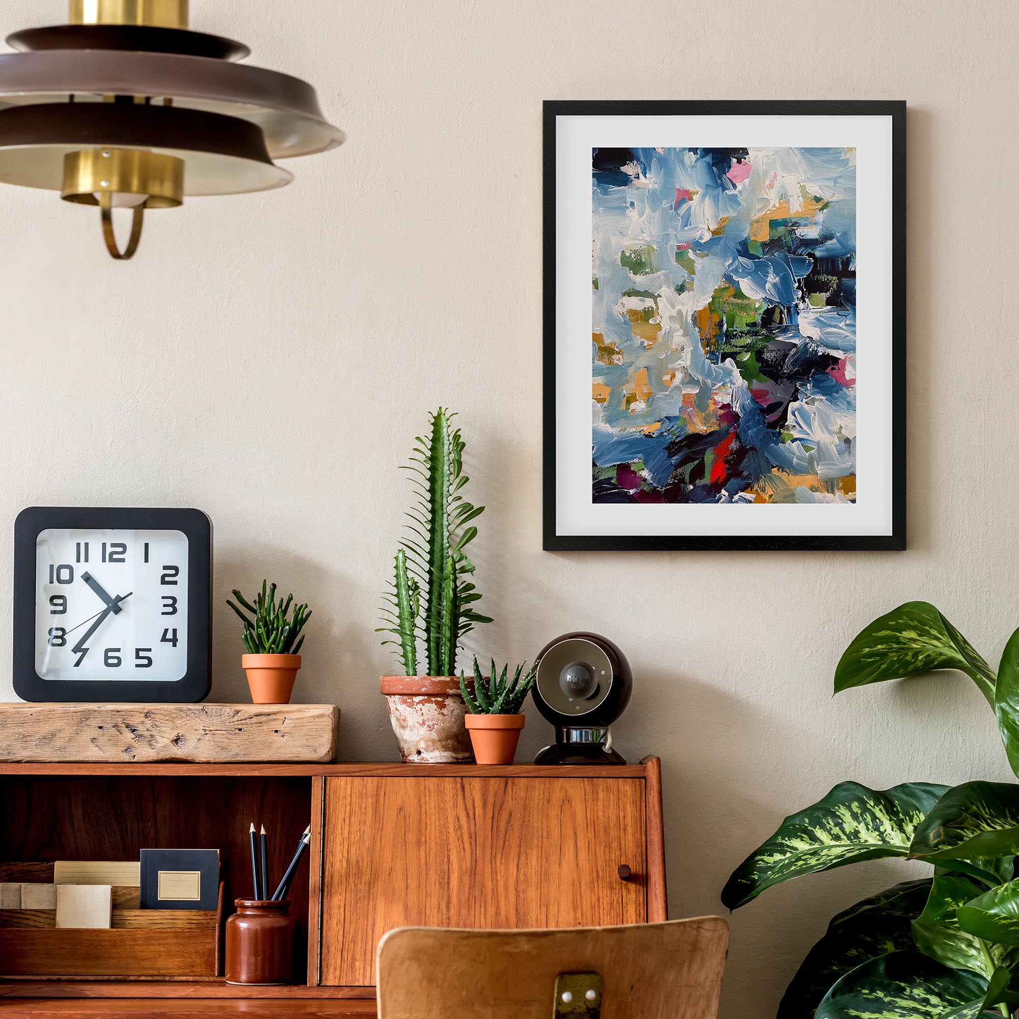 Abstract 488 Framed Art