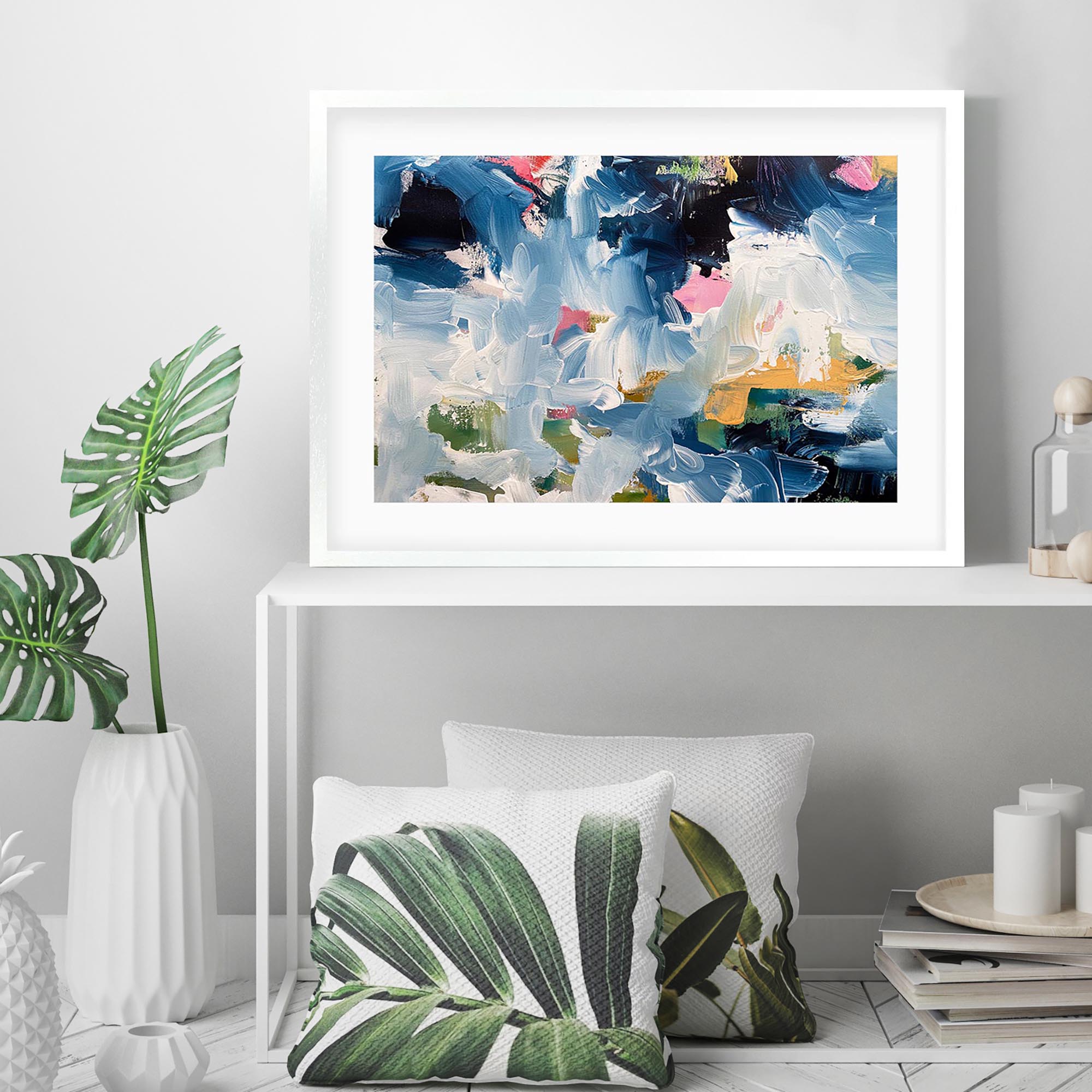 Abstract 489 Framed Art