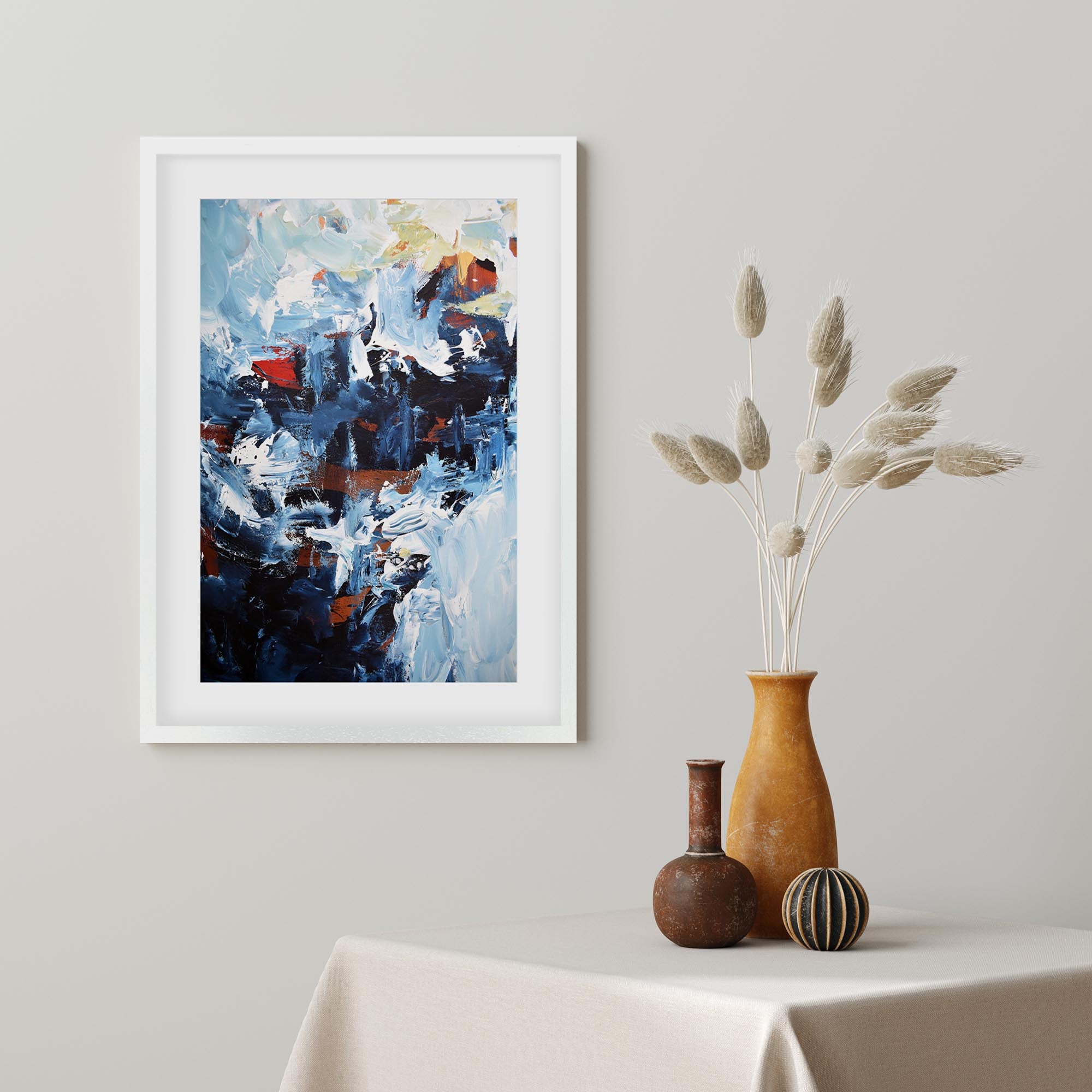 Abstract 162 Framed Art