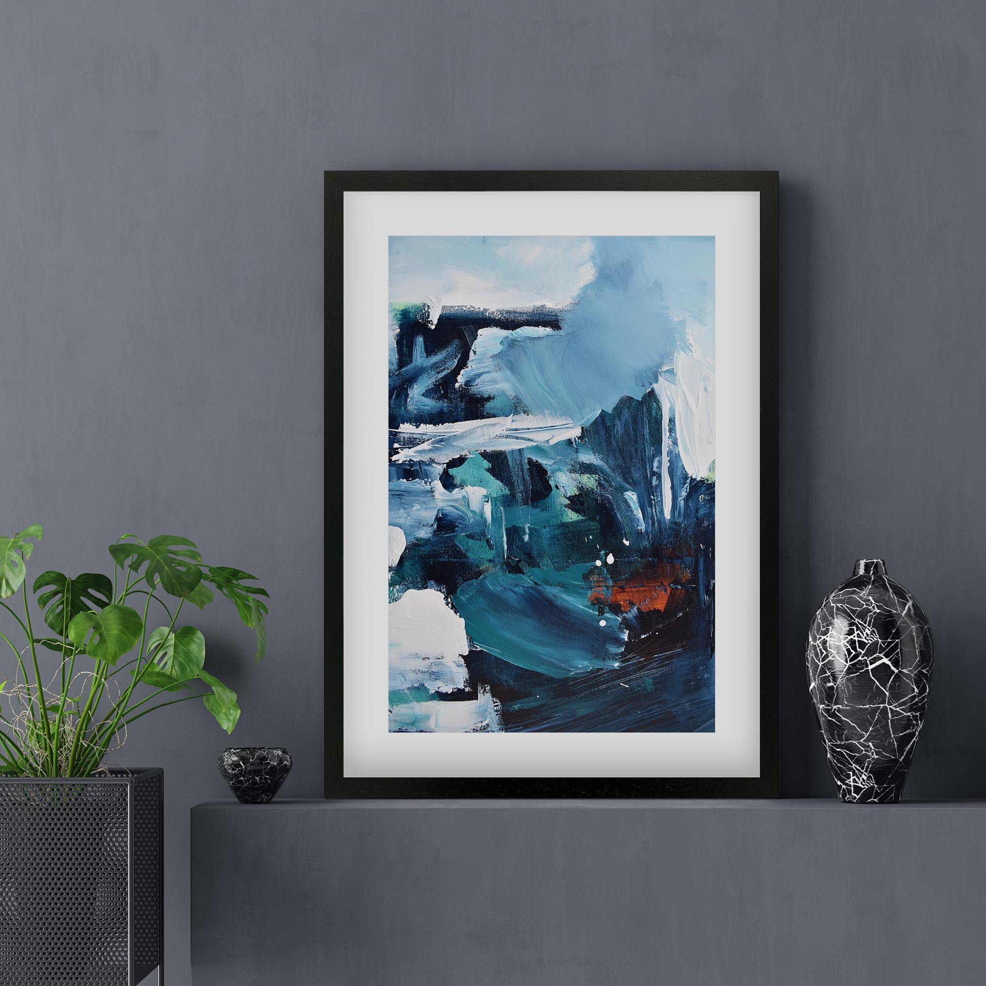 Abstract 188 Framed Art