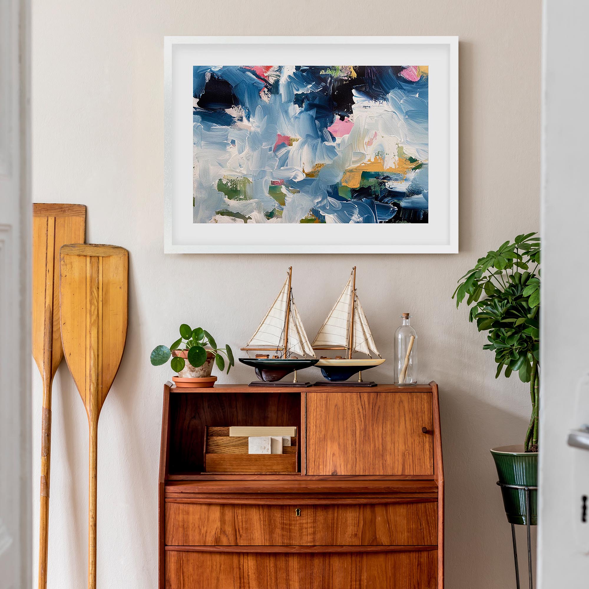 Abstract 489 Framed Art
