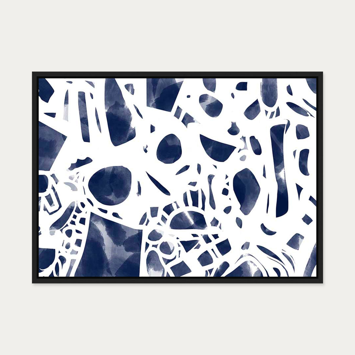 Blueprint Canvas Art — 50 x 70 cm — Black Frame