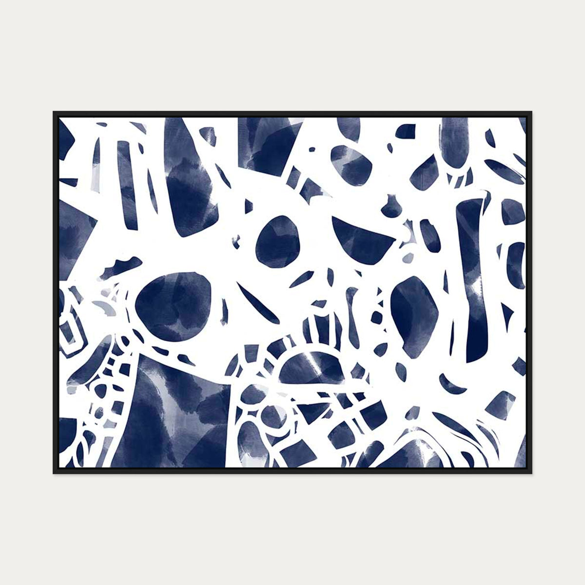 Blueprint Canvas Art — 90 x 120 cm — Black Frame